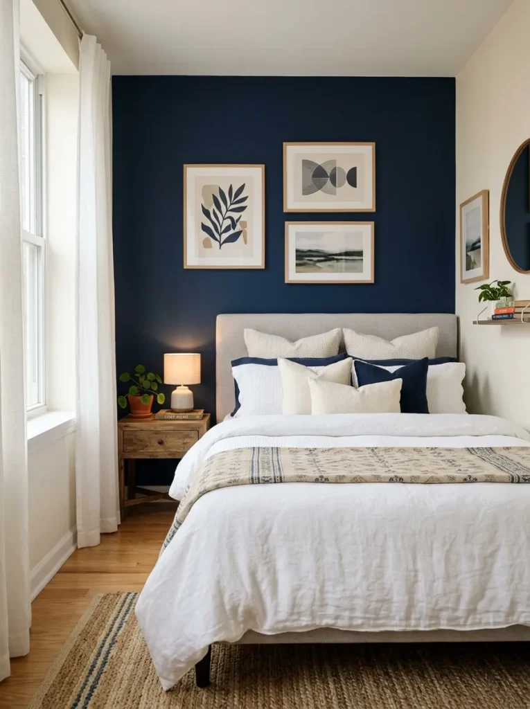 4. One Accent Wall in a Deep, Moody Color