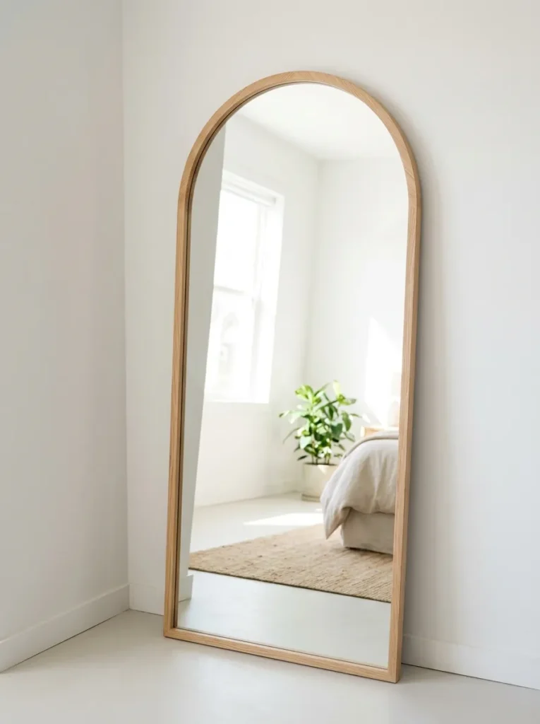 20. A Framed Mirror Leaning on the Wall