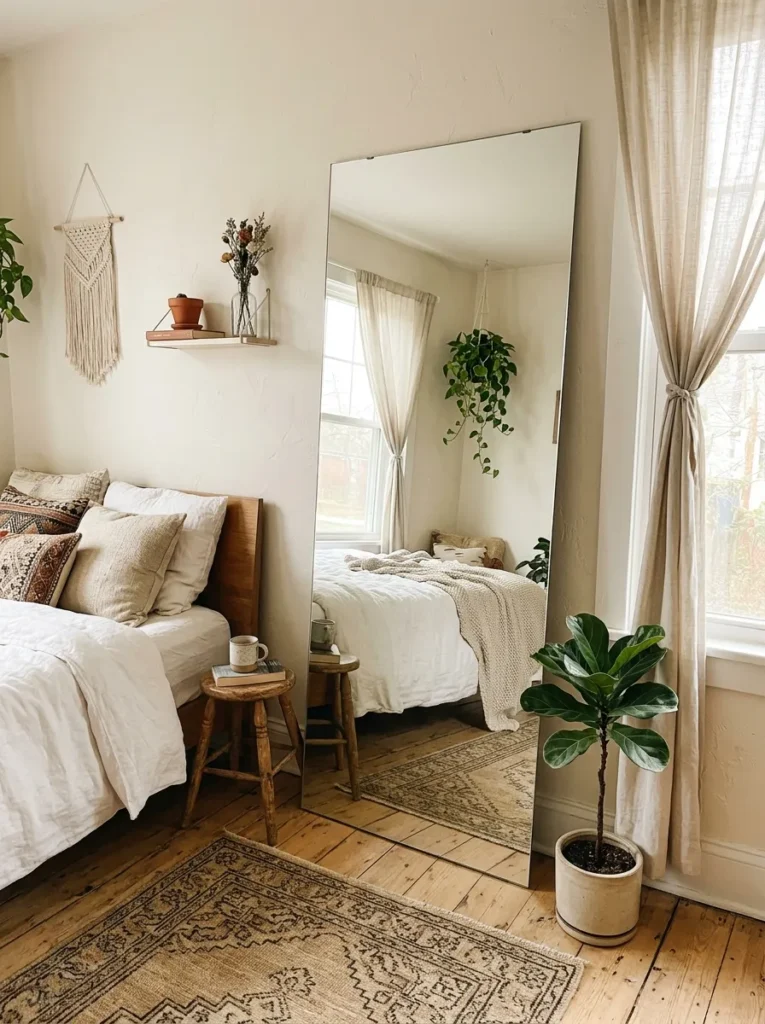 12. Leaning Full-Length Mirror Against the Wall