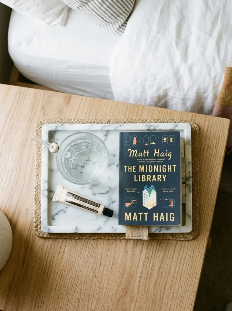 6. A Small Tray on the Nightstand
