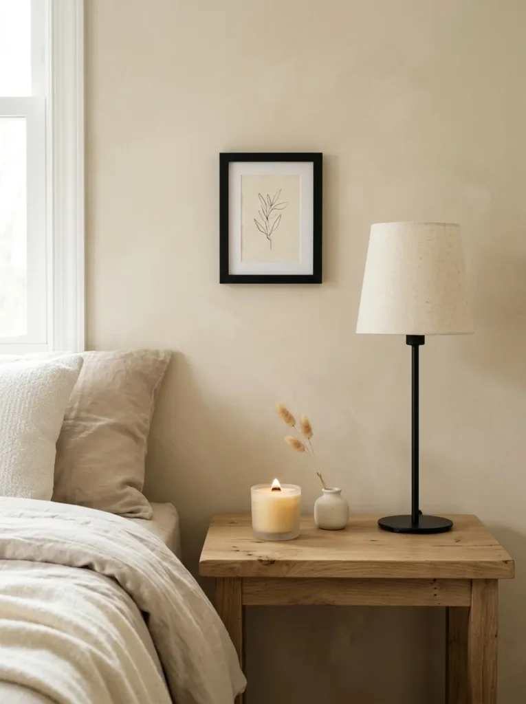 15. Parchment Walls With Soft Black Accentsv