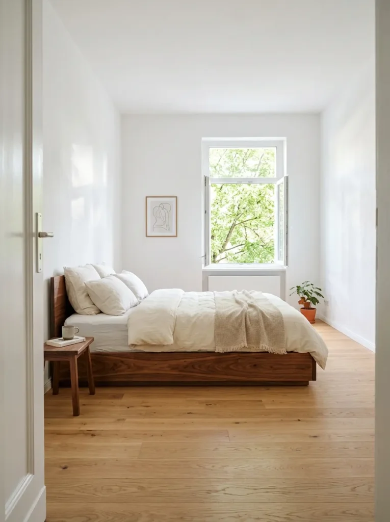9. A Low-Profile Platform Bed Without a Footboard